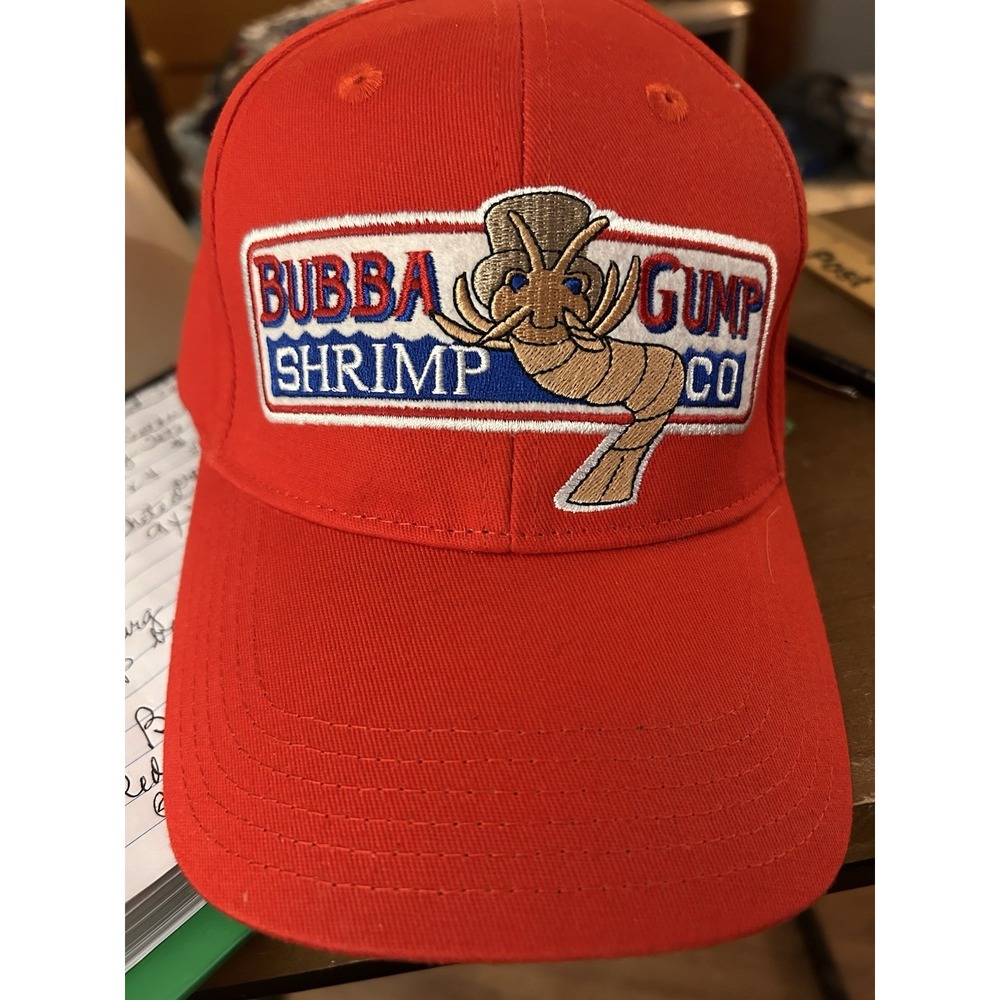 Bubba Gump Shrimp Co. Red Embroidered Snap Back Cap Forrest Gump adjustable